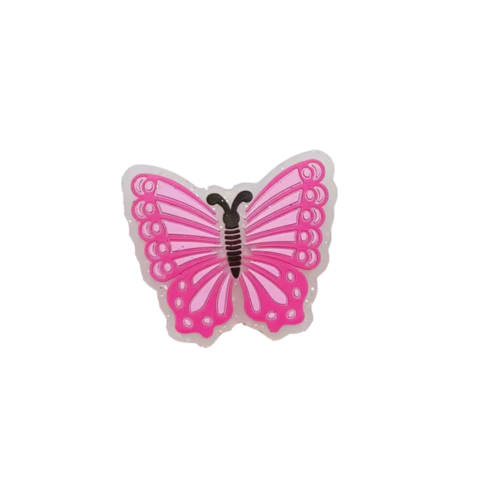Wholesale 10pcs Colorful Butterfly Silicone Beads